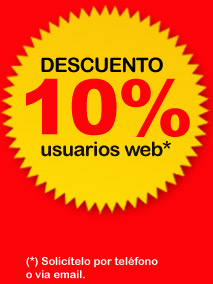 Descuento del 10% a los usuarios web.